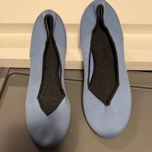 Rothy's Sky Blue Knit Flats
